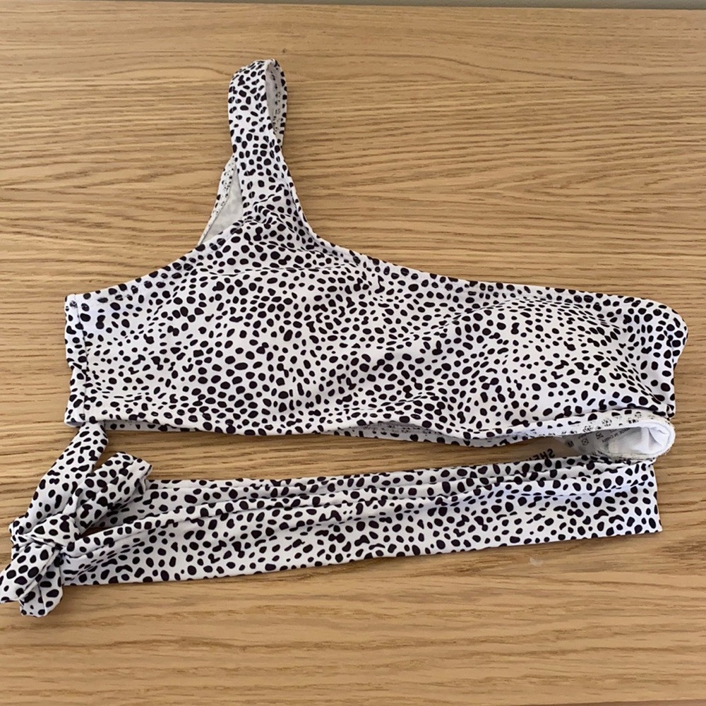 Dalmatian print bikini top